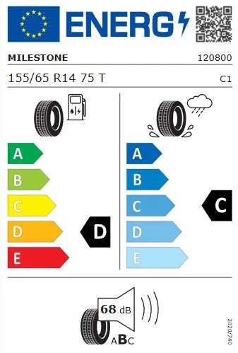 Milestone CarMile 155/65 R14 75T Yaz Lastiği - 2025 - Resim 2