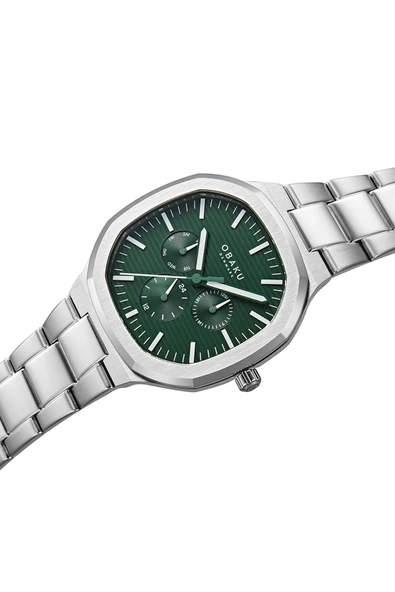 Obaku Denmark V275GMCESC Quartz Çelik Kristal Cam 42 mm Erkek Kol Saati - 7