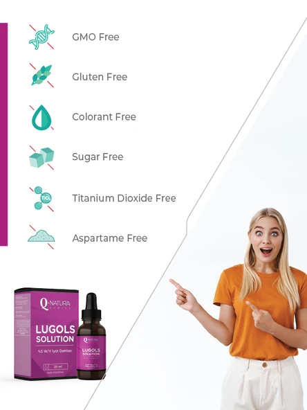 Q natura series Lugol's Solution % 2 iyot Damla + Roll-on Başlık Hediyeli - Resim 3