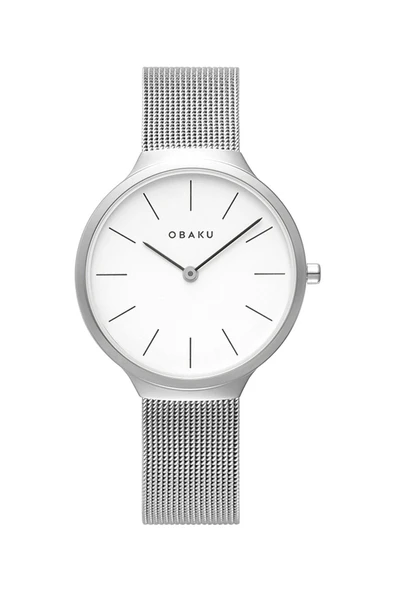 Obaku Denmark V240LXCWMC Quartz Hasır Gri Beyaz Kadran Safir Cam 34 mm Kadın Kol Saati - 7