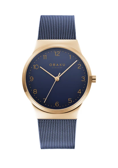 Obaku Denmark V255LXVLML Quartz Hasır Çelik Kristal Lacivert 32 mm Kadın Kol Saati
