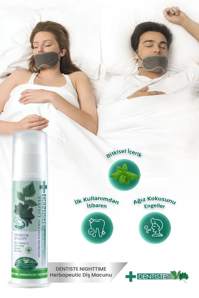 Dentiste Plus Dentiste Nighttime Herbapeutic Ağız Kokusu Önleyici Pompalı Diş Macunu 120 gr - 4