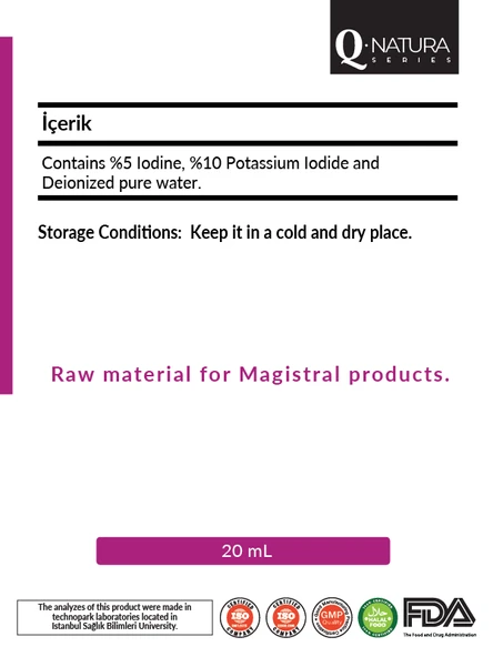 Q natura series Lugol's Solution % 2 iyot Damla + Roll-on Başlık Hediyeli - Resim 4
