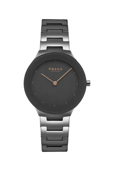Obaku Denmark V290LXUUSU Çelik Safir Kristal Gri 32 mm Kadın Kol Saati - 7