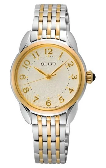Seiko SUR562P Quartz Çelik Altın/Gri Beyaz Kadran 29 mm Kadın Kol Saati - 3