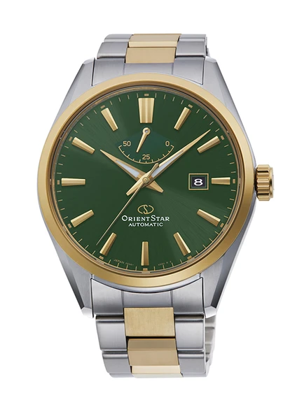 Orient Star RE-AU0405E00B Otomatik Çelik Gri/Altın Yeşil Kadran Safir Cam 42 mm Erkek Kol Saati