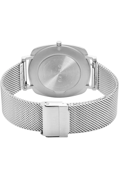 Obaku Denmark V296GXCLMC Quartz Hasır Gri Lacivert Kadran Safir Cam 40 mm Erkek Kol Saati - 6