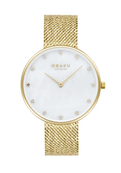 Obaku Denmark V288LXGWHG Quartz Kristal 36 mm Kadın Kol Saati - 2