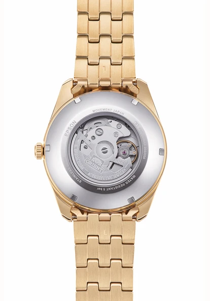 Orient RA-BA0001G10B Kurmalı Otomatik Çelik Altın Rengi Kahverengi Kadran 43 mm Erkek Kol Saati - 3