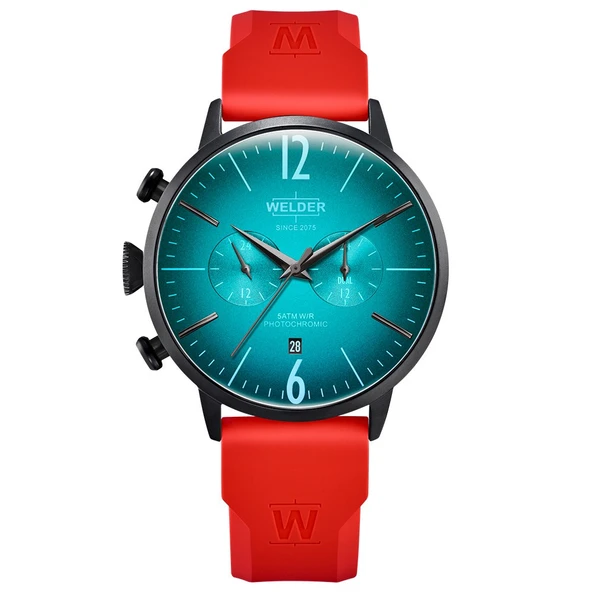 Welder Moody WWRC521 Quartz Silikon Kırmızı 45 mm Erkek Kol Saati