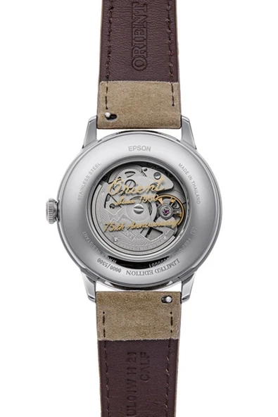 Orient Bambino RA-AK0808S30B Limited Edition Otomatik Deri Kahve 42 mm Erkek Kol Saati - 6