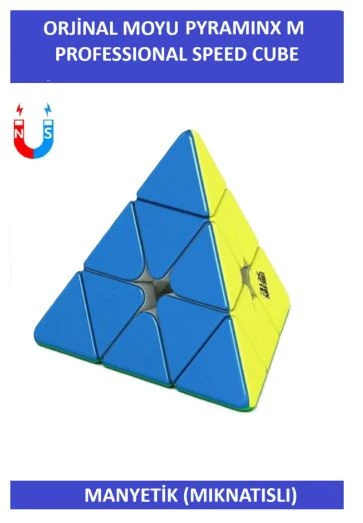 MOYU MANYETİK 3x3 PYRAMINX PROFESYONEL SPEED CUBE-3X3 ZEKA KÜPÜ-SABIR KÜPÜ-WCA KÜPÜ
