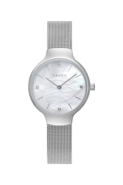 Obaku Denmark V241LXCWMC Quartz Hasır Gri Beyaz Kadran 29 mm Kadın Kol Saati - 7