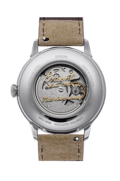 Orient Bambino RA-AK0808S30B Limited Edition Otomatik Deri Kahve 42 mm Erkek Kol Saati - 5