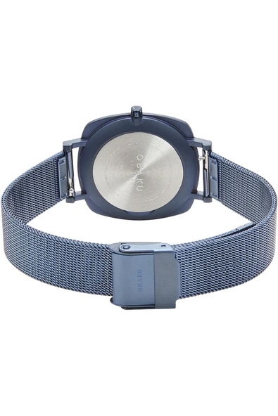 Obaku Denmark V296LXSLML Quartz Hasır Lacivert Safir Cam 32 mm Kadın Kol Saati - 7