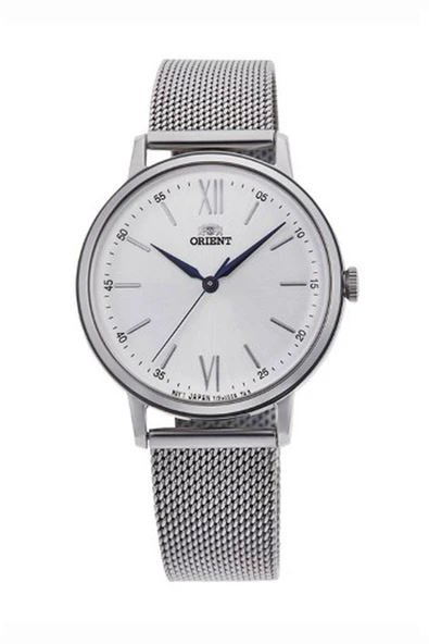 Orient RA-QC1702S10B Quartz Çelik Hasır Gri Kristal Mineral 33 mm Kadın Kol Saati