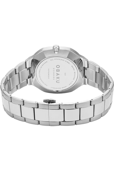 Obaku Denmark V275GMCESC Quartz Çelik Kristal Cam 42 mm Erkek Kol Saati - 8