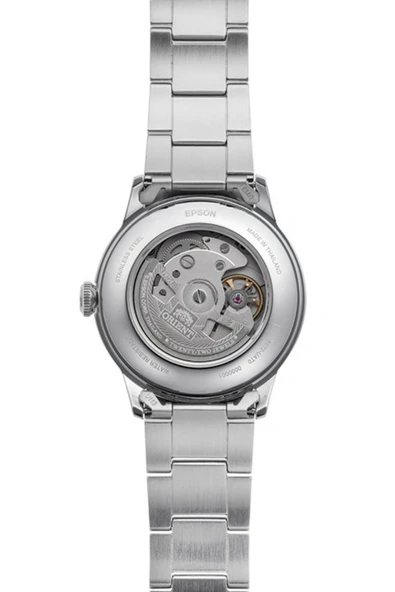 Orient Bambino Kurmalı Otomatik Çelik Gri Yeşil Kadran Kristal Cam 38 mm Erkek Kol Saati - 4