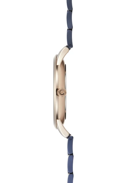 Obaku Denmark V247XDVLSL Quartz Çelik Lacivert Kristal Cam 42 mm Erkek Kol Saati - 6