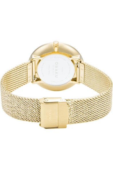 Obaku Denmark V288LXGWHG Quartz Kristal 36 mm Kadın Kol Saati - 4