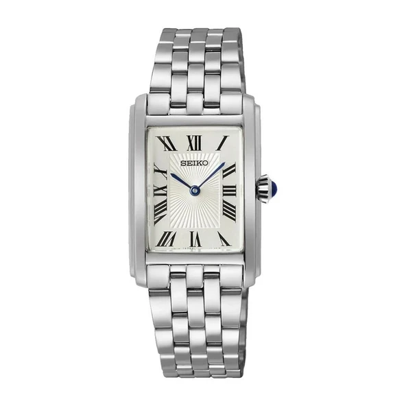 Seiko SWR083P Quartz Çelik Gri Beyaz Kadran 22 mm Kadın Kol Saati