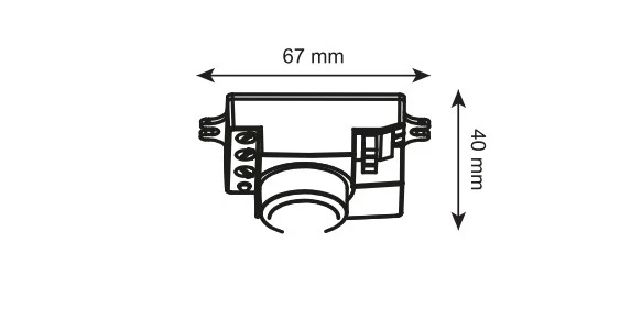 İNOLED Radar Hareket Sensörü 1200w (RF Sensör Tipi) Açı 360 Derece Işık Süre ve Mesafe Ayarlı Sensör - 6