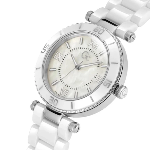 Gc GCZ05008L1MF Quartz Çelik Gri Beyaz Kadran 10 ATM 34 mm Kadın Kol Saati - 5