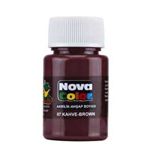 Nova Color Akrilik Boya 30 Ml Kahverengi - 4 adet