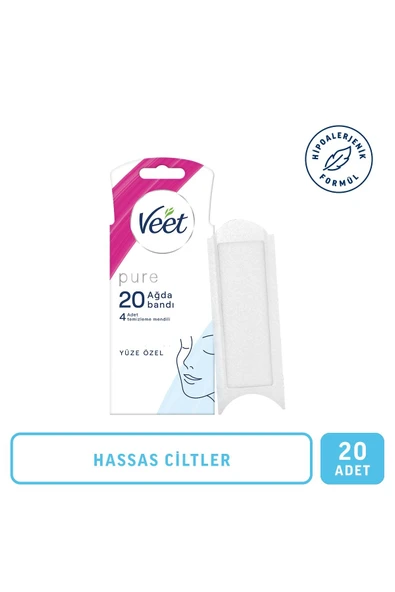 Veet Pure Sir Ağda Bantları Yüze Özel 20 li