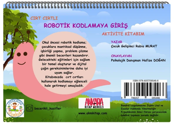 Cırt Cırtlı Robotik Kodlamaya Giriş Aktivite Kitabım Ankara Kitap Merkezi Yayınları - 3
