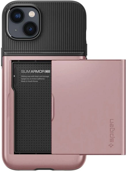 Spigen iPhone 14 Plus ile Uyumlu Kılıf Slim Armor CS Rose Gold - 2