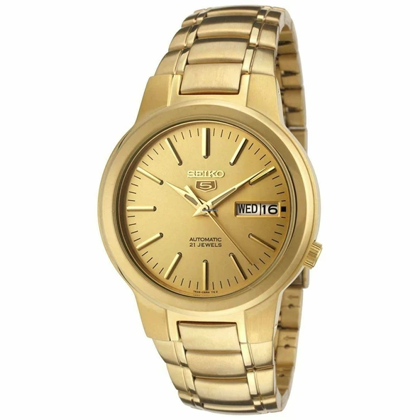 Seiko 5 SNKA10K1 Otomatik Çelik Altın Rengi 39 mm Erkek Kol Saati - 3