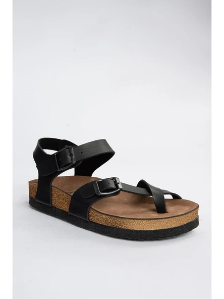 Fox Shoes Siyah Kadın Sandalet H777786009 ürün görseli 1