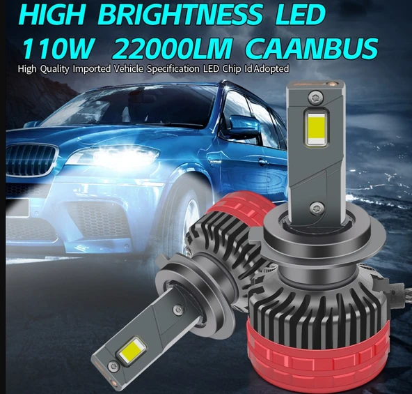 Led far ampulü canbus 110W 22000LM H7 12V / LAAM921 - 5