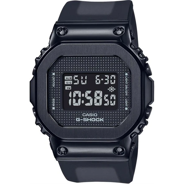 Casio GM-S5600SB-1DR Dijital Silikon Siyah 20 ATM 38 mm Erkek Kol Saati