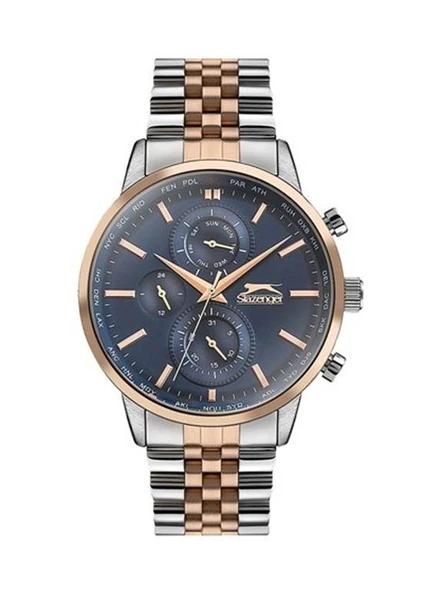 Slazenger SL.09.1843.2.03 Quartz Çelik Gri/Rose 45 mm Erkek Kol Saati