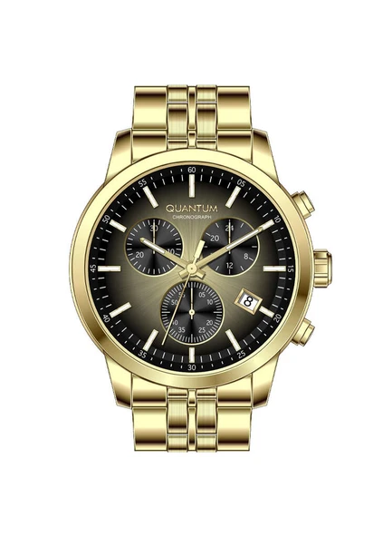 Quantum PWG1008.150 Quartz Çelik Altın Rengi 45 mm Erkek Kol Saati