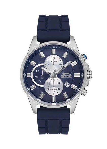 Slazenger SL.09.1960.2.03 Quartz Silikon 45 mm Lacivert Erkek Kol Saati