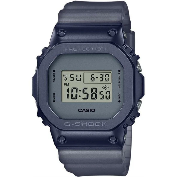 Casio GM-5600MF-2DR Dijital Silikon Gri 20 ATM 38 mm Erkek Kol Saati - Resim 5