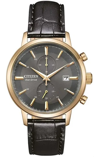 Citizen CA7067-11H Solar Deri Altın 42 mm Erkek Kol Saati