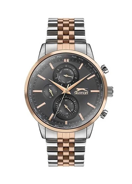 Slazenger SL.09.1843.2.01 Quartz Metal Gri 45 mm Erkek Kol Saati