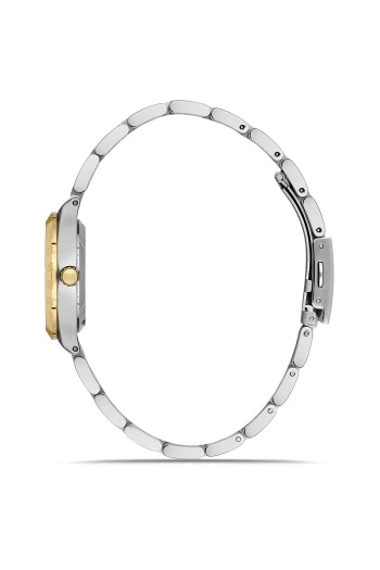 Ferro Quartz Çelik Altın/Gri 32 mm Kadın Kol Saati - 3