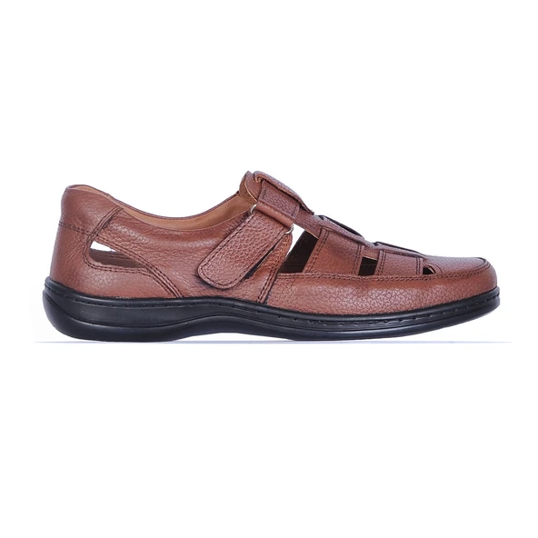 Moda Ayakkabı 215 Siyah-Kahve Deri Yazlık Ayakkabı - 5