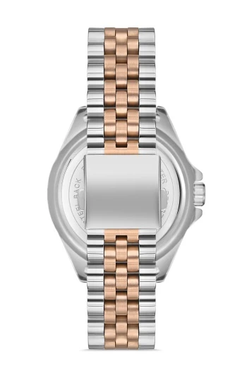 Ferro Rose ve Gümüş Çelik Kordon Erkek Kol Saati F11196A-E2 F11196A-E2 - Resim 4