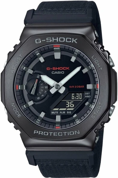 Casio GM-2100CB-1ADR Quartz Analog/Dijital Siyah 20 ATM 44 mm Erkek Kol Saati