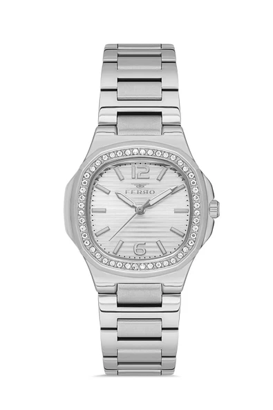 Ferro Quartz Çelik Gri 32 mm Kadın Kol Saati - 2