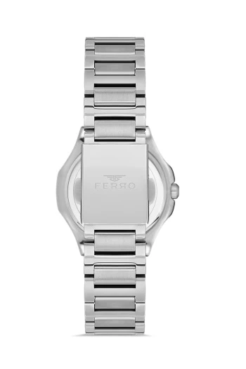 Ferro Quartz Çelik Gri 32 mm Kadın Kol Saati - 4
