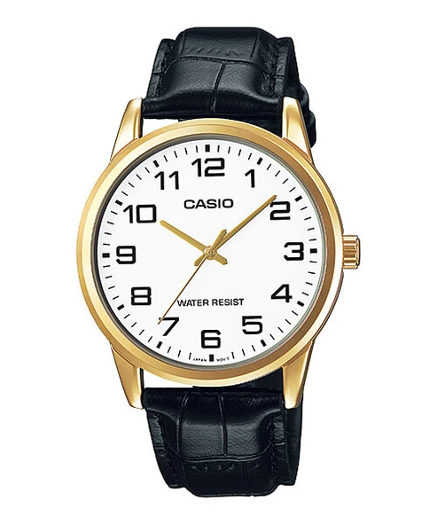 Casio MTP-V001GL-7BUDF Quartz Deri Siyah 38 mm Erkek Kol Saati - Resim 3