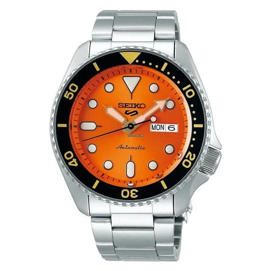 Seiko SRPD59K1 Otomatik Çelik Gri Turuncu Kadran Hardlex Cam 10 ATM 42 mm Erkek Kol Saati - 6