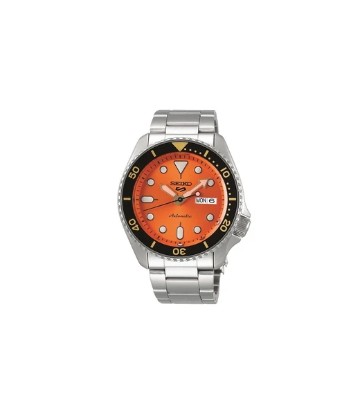 Seiko SRPD59K1 Otomatik Çelik Gri Turuncu Kadran Hardlex Cam 10 ATM 42 mm Erkek Kol Saati - 8